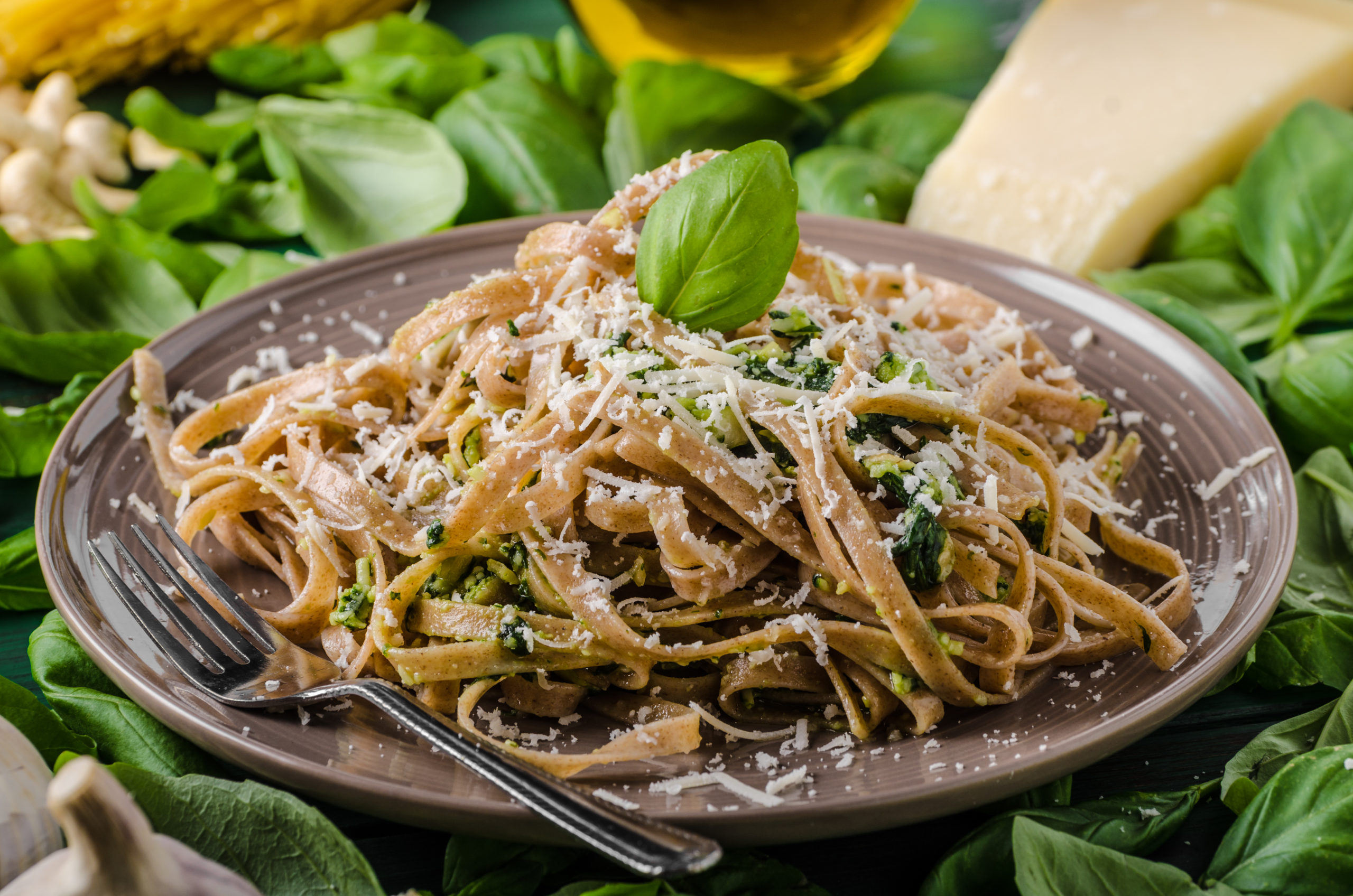 Pasta with pesto